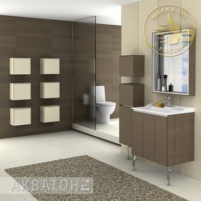 Комплект мебели для ванной Акватон Фабиа 65 корица