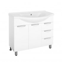 Тумба с раковиной Style Line Жасмин 100 белая Тумба с раковиной Style Line Жасмин 100 белая