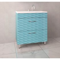 Тумба c раковиной для ванной  Style Line Ассоль 80 (2 ящ.)  Тумба c раковиной для ванной  Style Line Ассоль 80 (2 ящ.)