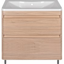 Тумба с раковиной Style Line Атлантика 80 Люкс Plus напольная, ясень