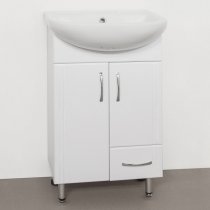 Тумба с раковиной Style Line Эко Стандарт №10 50 белая