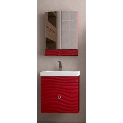 Комплект мебели для ванной  Style Line Вероника-80 БОРДОВЫЙ PLUS